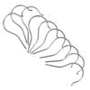 10Pcs Sturdy Cast Iron Screw Hooks Rust-Resistant Plated DIY Hanger Hooks for Walls Wood Plasterboard PVC Home Living Room