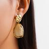 Women Square Earrings with Pearls  Female Hypo-allergenic Lightweight Earrings for Woman Daily Party Matching