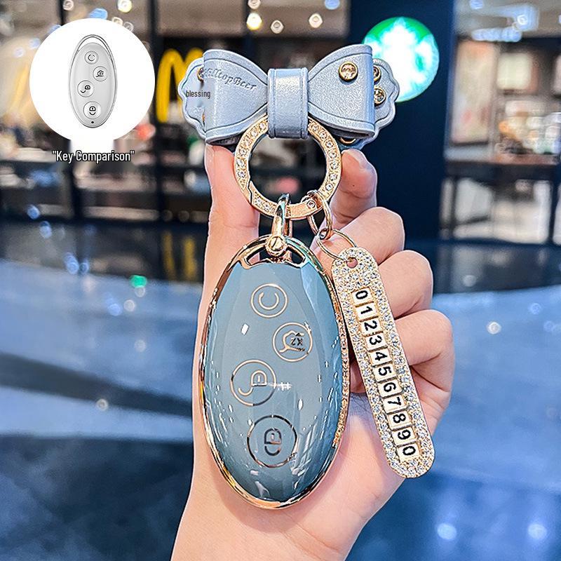 Compatible Key Case for BYD Models: Dolphin, Han, Qin Plus DMi, Song Pro, Yuan, Tang, Seagull EV, Destroyer 05, Seal 06