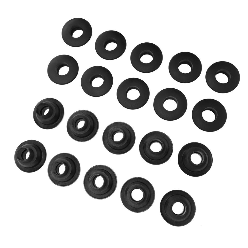 10 Pairs Table Foosball Bushings Black 15.8mm Table Football Board Bearings for 5529 Foosball Table Shafts