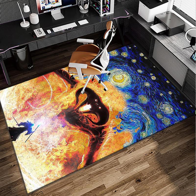 Middle-earth Map Adventure The Lord Office Rug Chair Mat, Game Carpet, Suitable for Front Door, Bedroom, Living Room, Desk, Holiday Gift