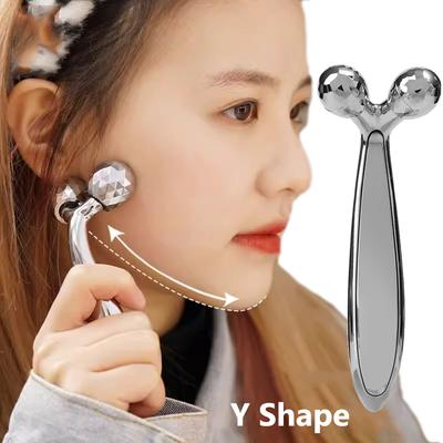 3D Face Body Back Massage Face Lifting Y Shape Roller 360 Rotate Instrument Beauty Tool Wrinkle Remover Women Face Slimming Tool