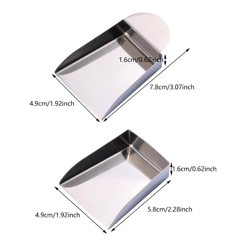 Convenient Metal Jewelry Powder Spoon Suitable for Collecting and Cleaning Dust in Jewelry Workshops Otolith Shovel