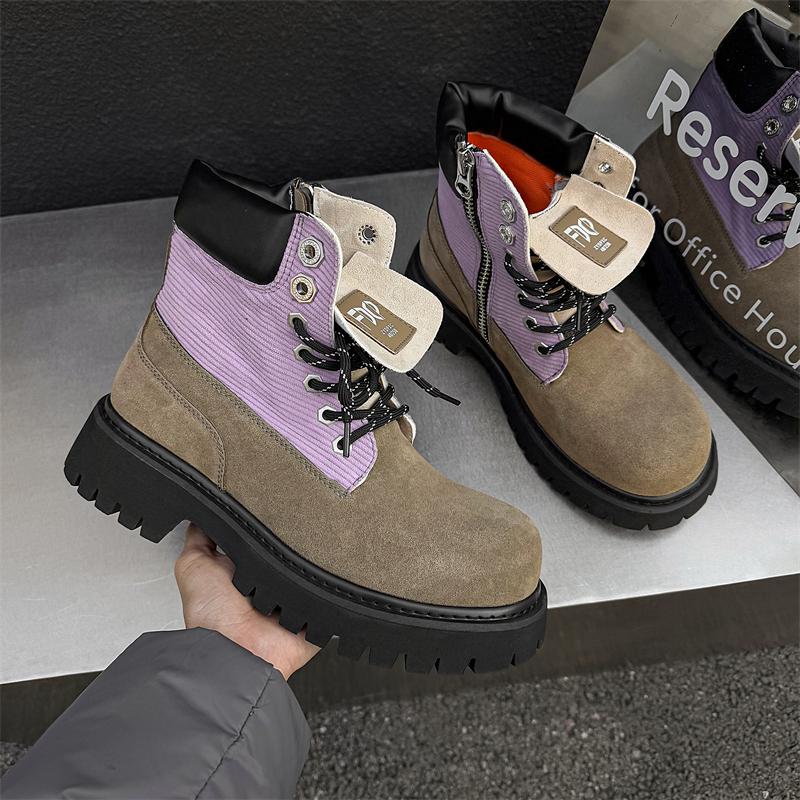 

Модные кожаные ботильоны для мужчин из натуральной кожи, больших размеров, дизайнерские, высокого качества, формальные, на платформе, повседневные, модные 46