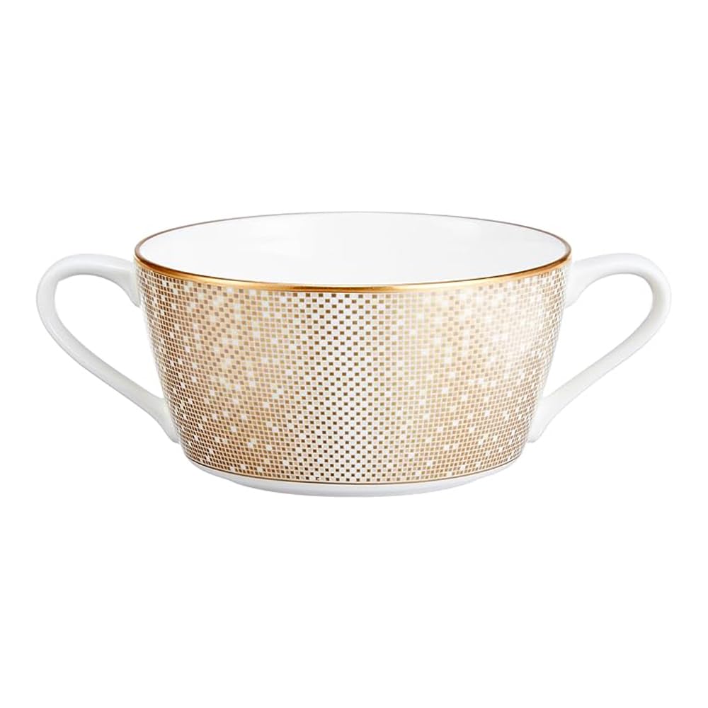 

NARUMI Золотая чашка и блюдце, 240 мл, Стильная и элегантная чашка для супа или бульона, Сделано в Японии, 52087-2737