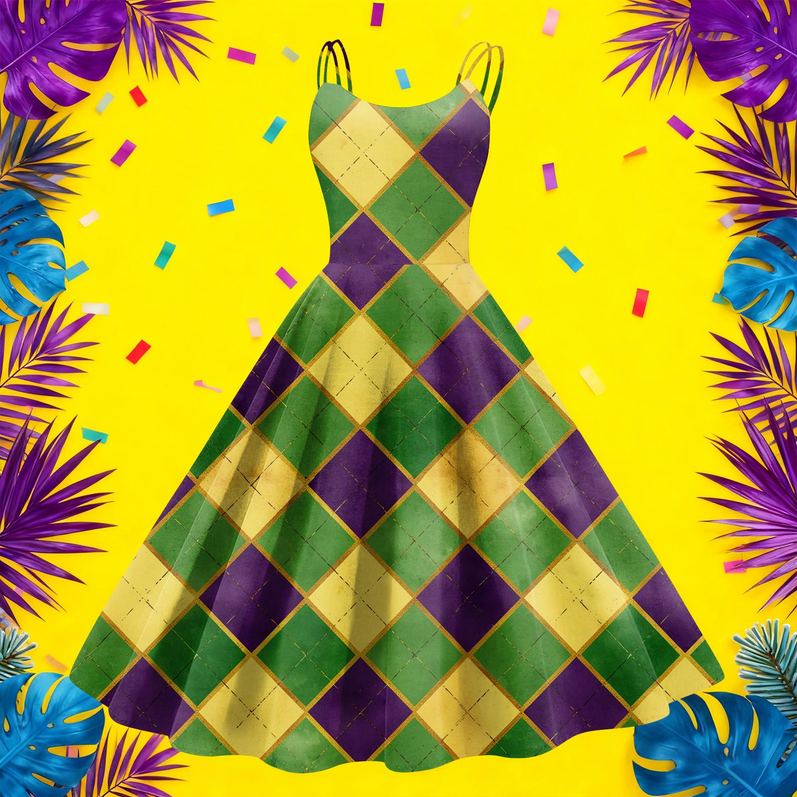 

Women s Christmas Print Casual Fashion Round Neck Mid-Length Dress S жовтий