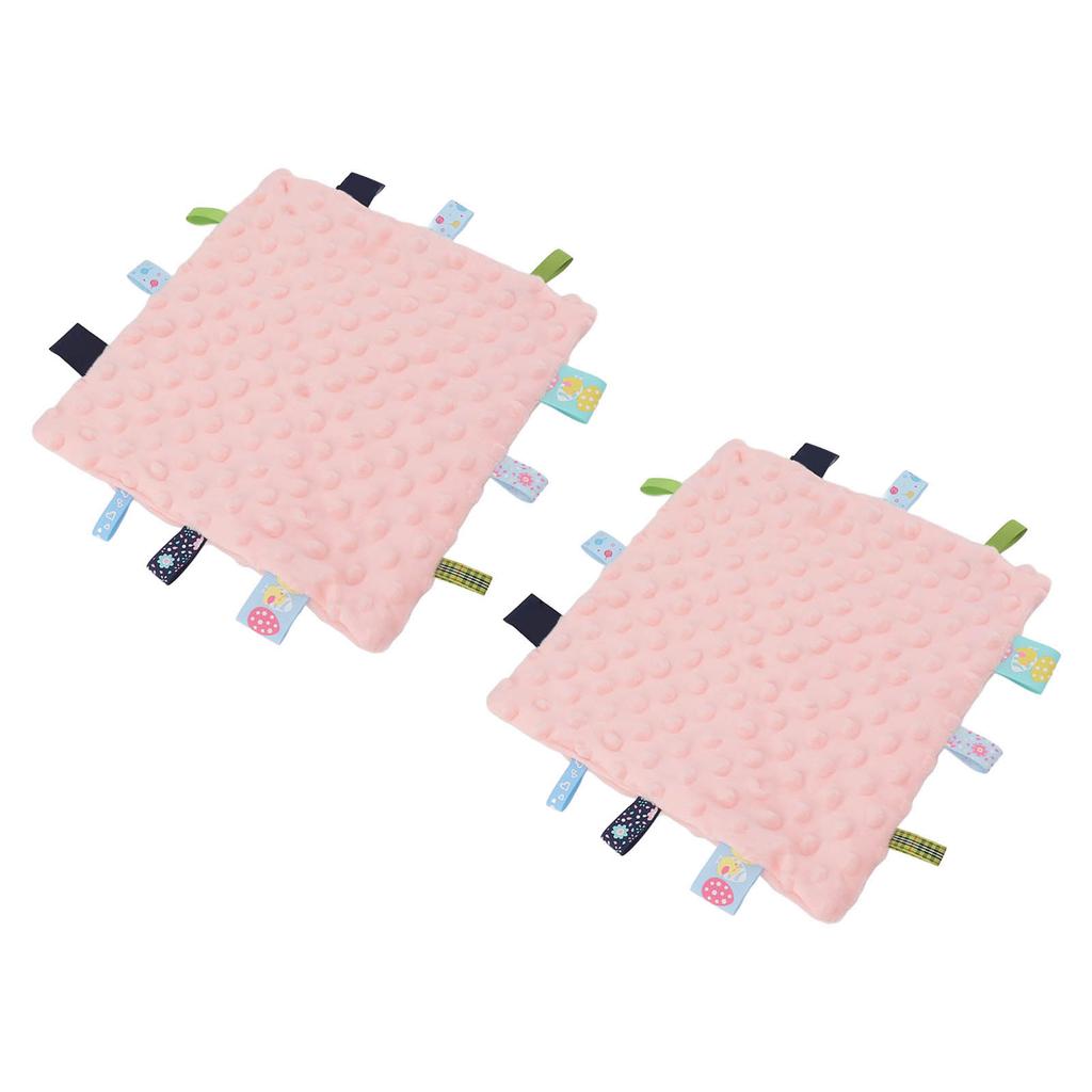 2 szt. Etykiety dla niemowląt Kocyk bezpieczeństwa Czysta bawełna Cząsteczki 3D Rozwój sensoryczny Kocyk komfortowy dla dziecka