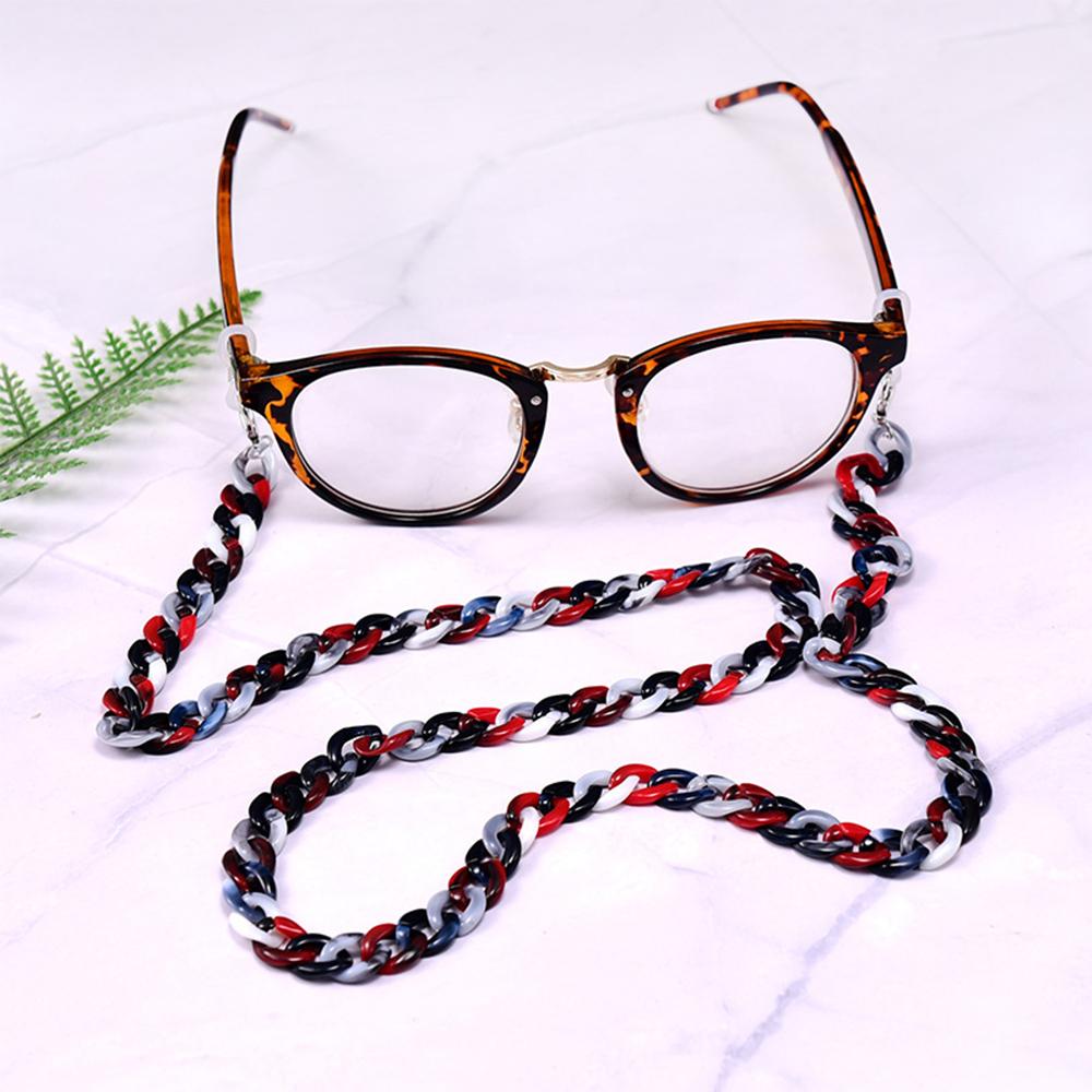 Mask Holder Anti Slip Acrylic Leopard Eyeglasses Rope Mask Chain Glasses Chain Neck Strap