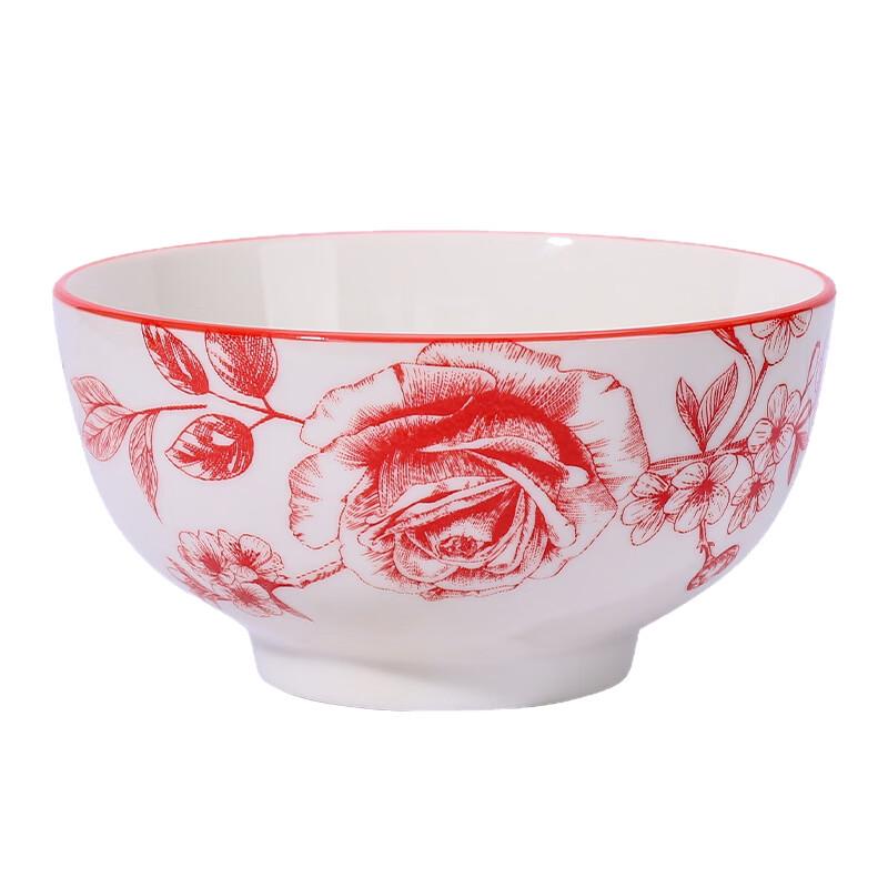 ZISIZ Chinesische Keramikschalen mit floralem Muster
