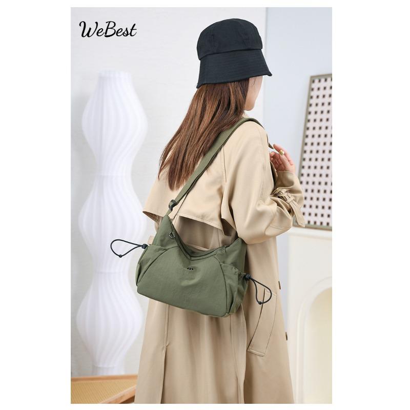 

Nylon Fabric Women s Casual Crossbody Shoulder Bag чёрный