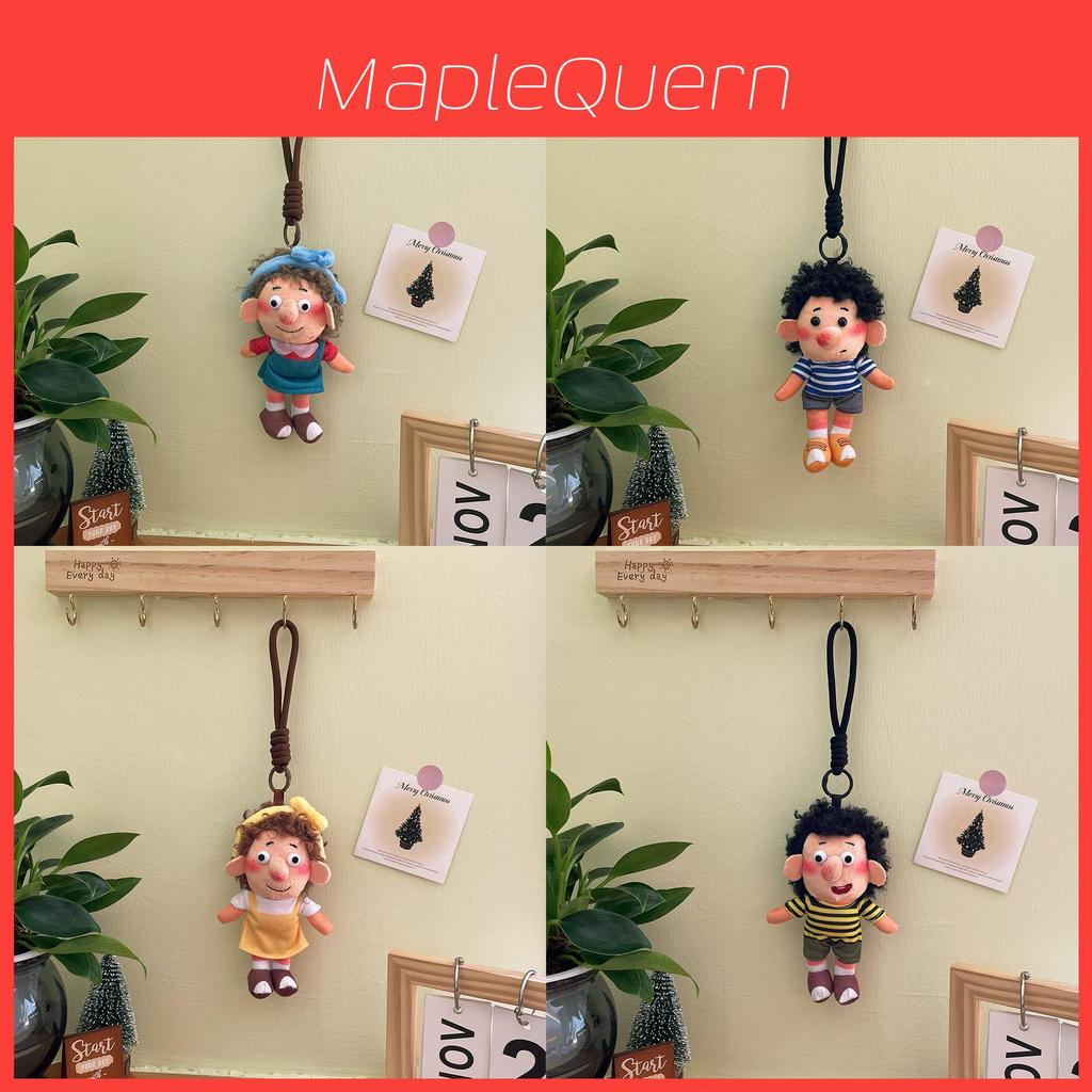 Plush Bear Keychain With Frumpy Boy Design For Birthday Gift And Bag Decor