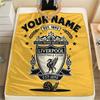 Custom Name Liverpool2 Flannel Blanket, High Quality Comfortable for All Seasons, Home Decor, Warmth and Comfort