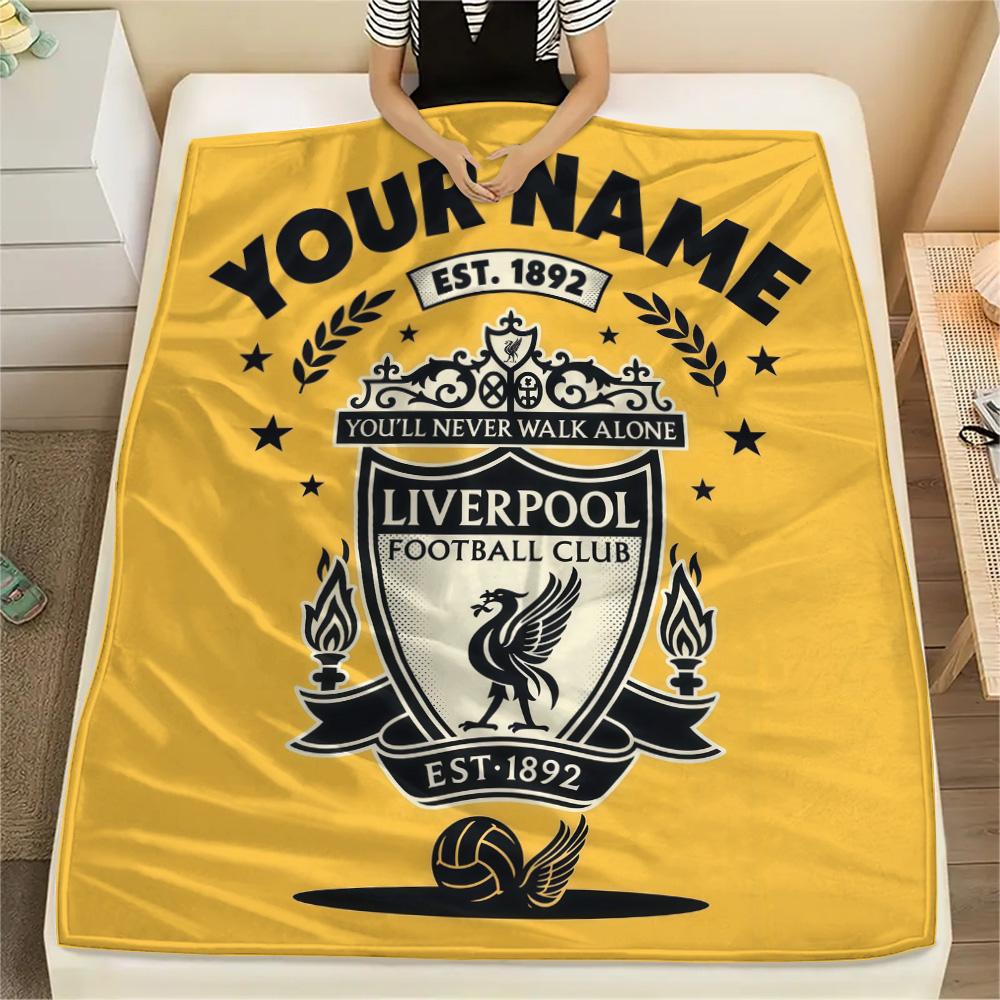 Custom Name Liverpool2 Flannel Blanket, High Quality Comfortable for All Seasons, Home Decor, Warmth and Comfort