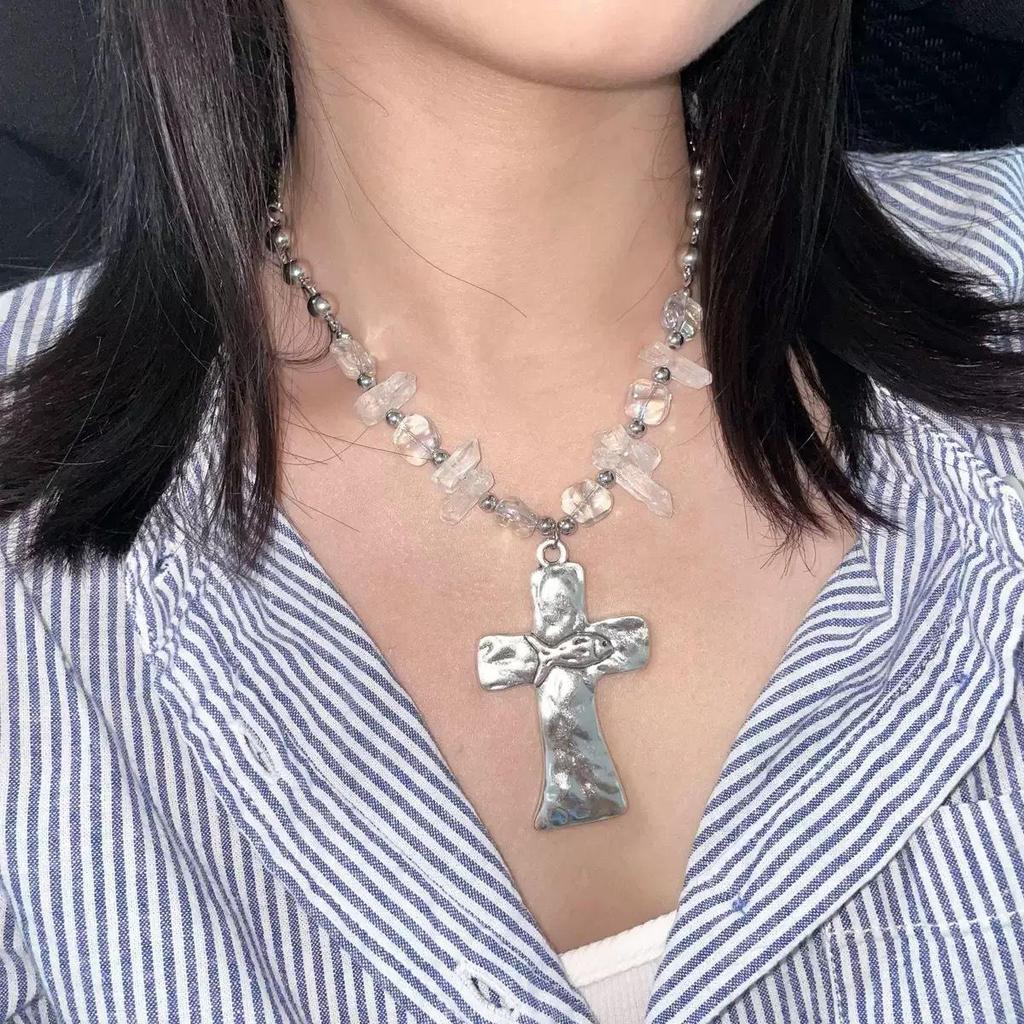 Starburst Double Layer Men's Necklace: Trendy, Light Luxury Hip Hop Style, Unisex Clavicle Chain