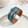 Stylish Embossed Leather Bracelet for Women and Students