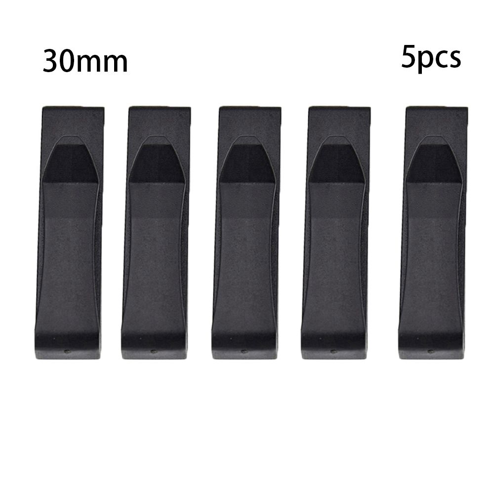 5Pcs Waist Buckle Clips Camping Hiking Belt End Clip Black Plastic Steel Adjust Keeper Backpack Buckles Bag Strap Accessories