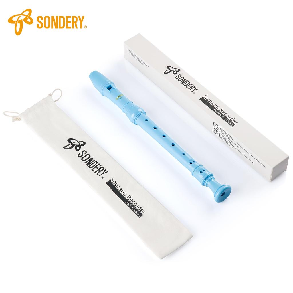 Sondery Beginner Soprano Recorder Flute Instrument with German Fingering