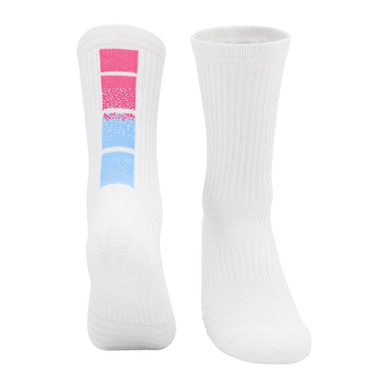Medium Tube Basketball Socks, Thickened Towel Bottom Socks, Actual Combat Elite Socks, Sweat-Absorbing And Non-Slip Running Sports Socks