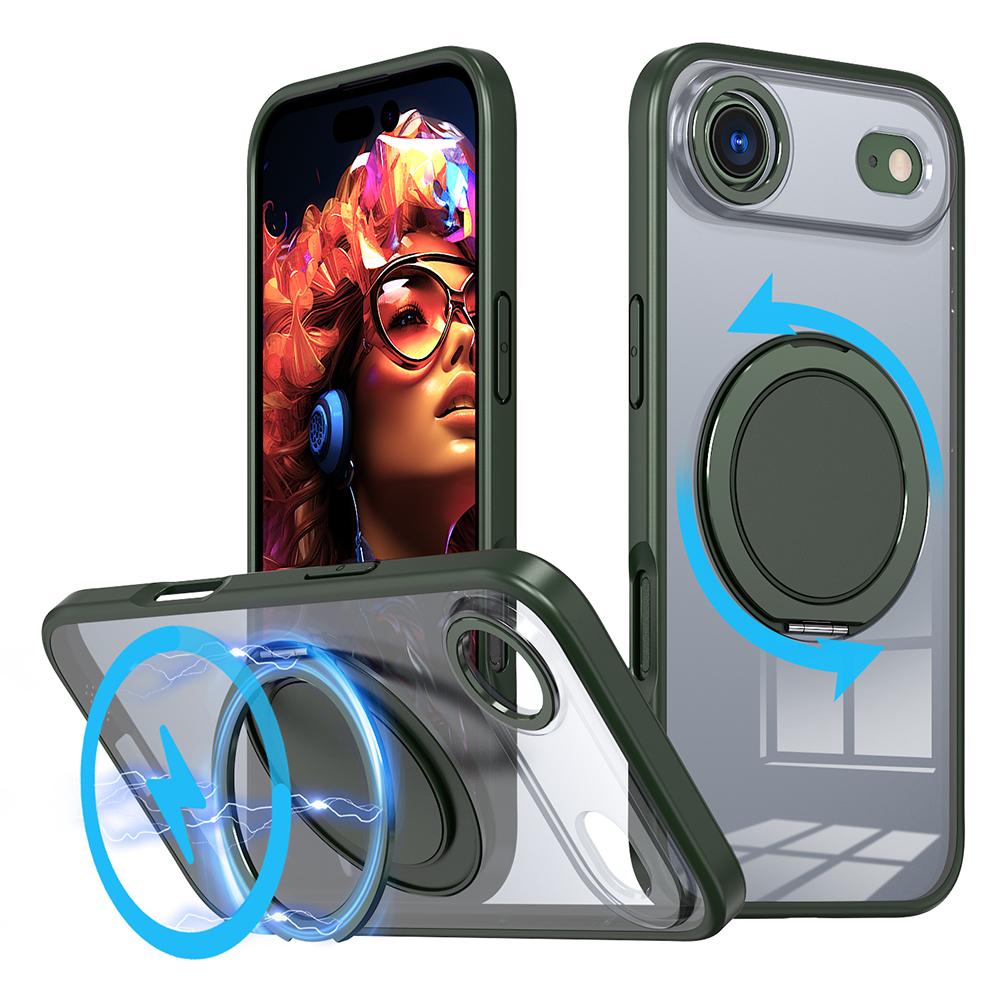 For iPhone 17 Air Case Compatible with MagSafe TPU+PC Kickstand Phone Cover