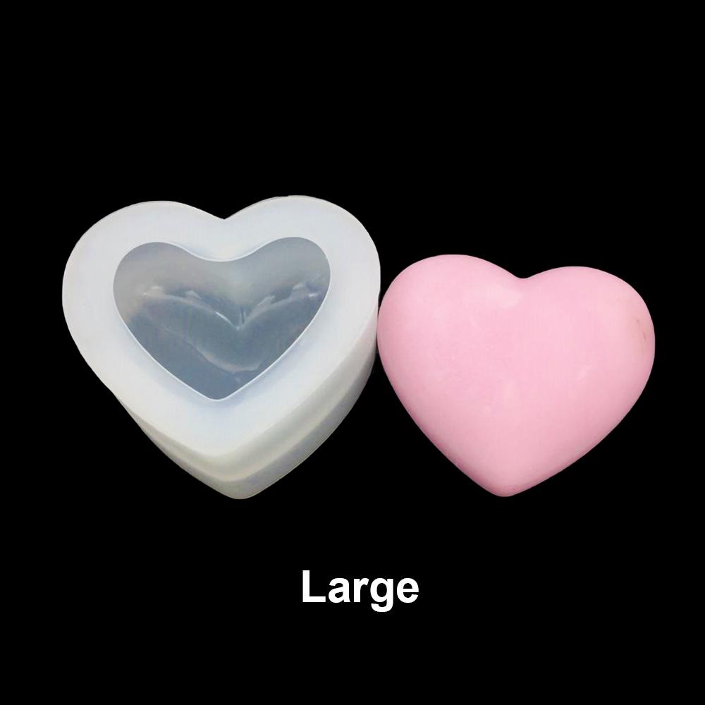 Silicone World 3D Heart Candle Silicone Mold Letters Epoxy Resin Mold DIY Crafts Aromatherapy Gypsum Soap Mold Home Decoration
