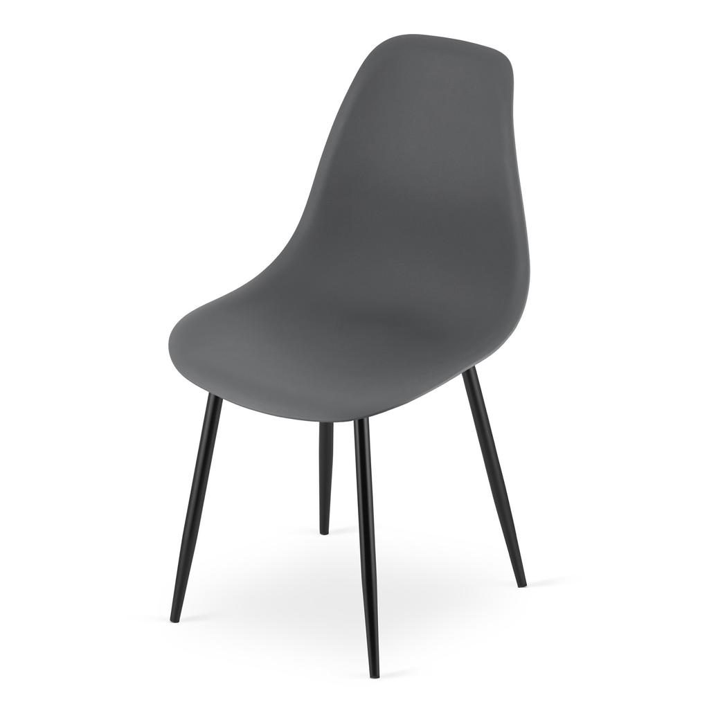 WAT chair dark gray / black legs x 1