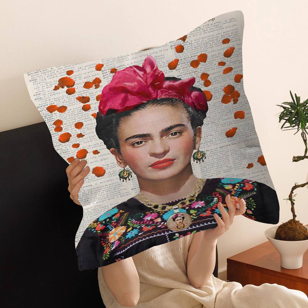 Art Frida Personalized Pillow Dust Cover Bedroom Kids Party Decoration Pillowcase Birthday Children Gift