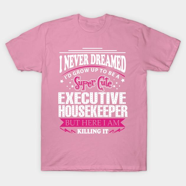 T Shirt Women Executive Housekeeper Harajuku Print Kawaii Tshirt Summer Short Sleeve Female T-Shirt Top Tee
