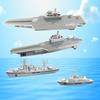 WASK Army Toys for Boys - Military Aircraft Carrier Toy Set, Military Navy Ship, Battleship, Supply Ship, Fighter Plane, Aircraft Carrier Model Kit, C