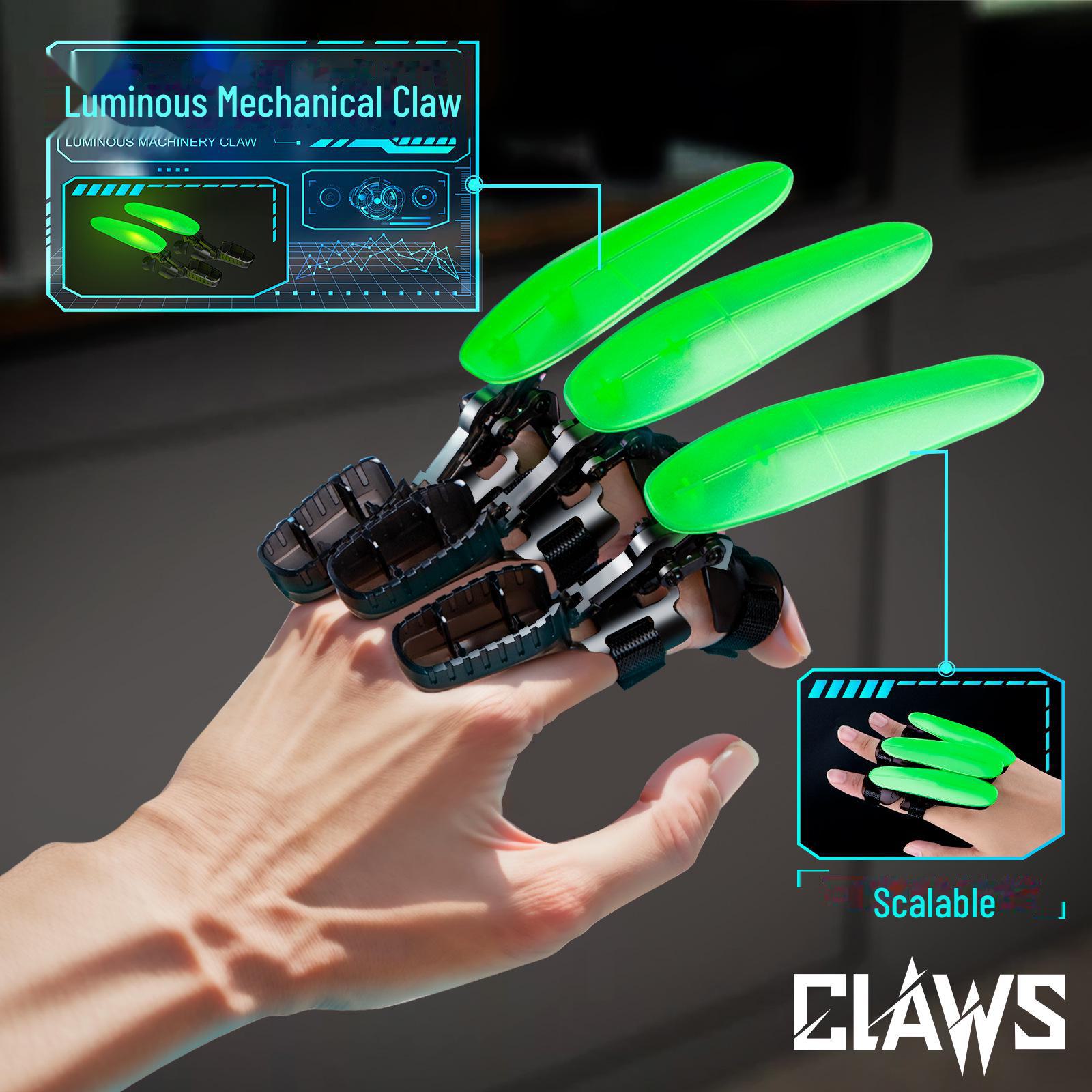 

Выдвижные когти Douyin Luminous Wolverine - креативная механическая декомпрессионная игрушка для мальчиков