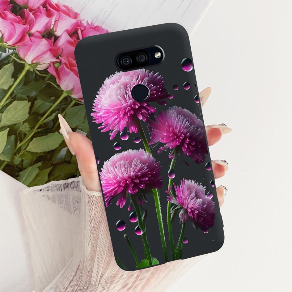 Para LG K40s 2019 Funda Nueva Moda Flor Mariposa Silicona Suave Mate Cubierta Para LG K40s K 40s Funda en LGK40s Paracho Protector