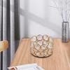 Golden Candle Holder European Crystal Candle Holder Creative Iron Candle Holder Candle Dinner Candle Cups
