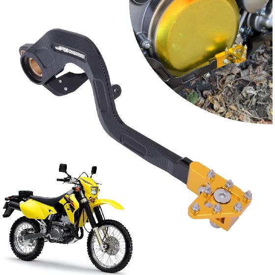 AnXin Motorcycle Rear Brake Pedal Foot Lever for DRZ400 00-04,DRZ400S 00-23,DRZ400E 00-07,DRZ400SM 05-23 Gold