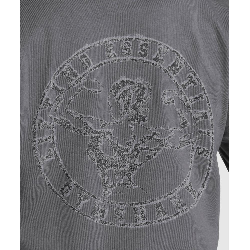 Gymshark Back Gains Graphic Oversized Tee Graphite Grey B3c4a Gb7j