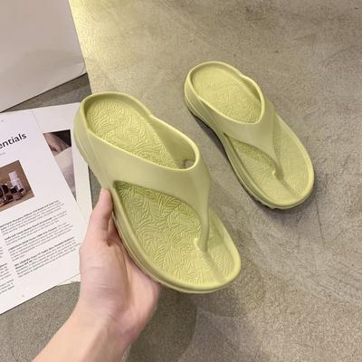 New Type of Herringbone Slippers for Women In 2024 Summer Thick Sole Couple Soft Sole Wearing Sandwich Slippers Outside Zapatos