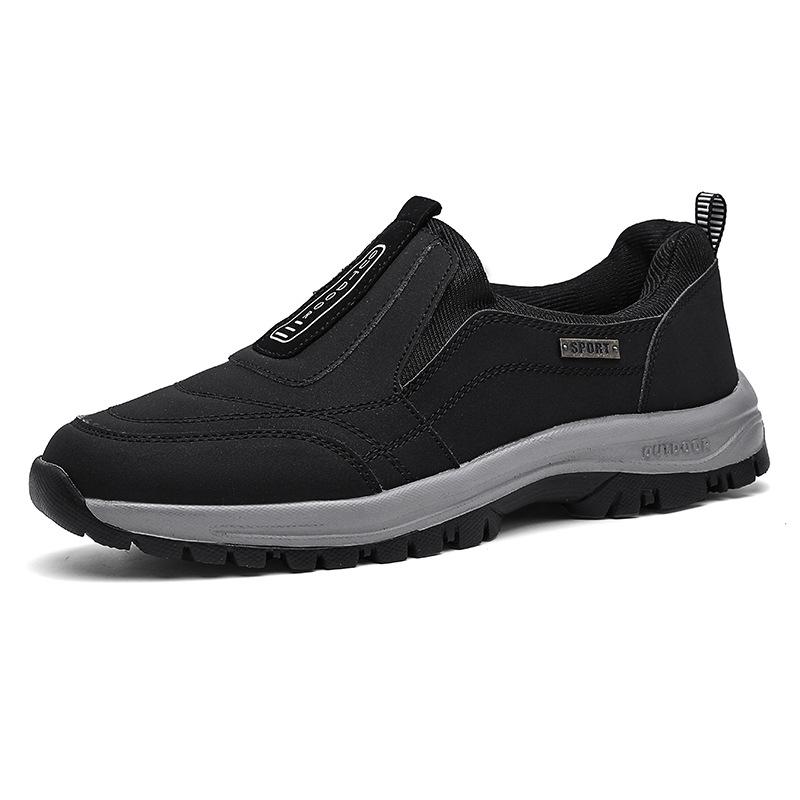 Spring and Autumn Outdoor Leisure Sports Elderly Walking Shoes Men's Large Size Mountaineering Running Shoes Trendy Fashion