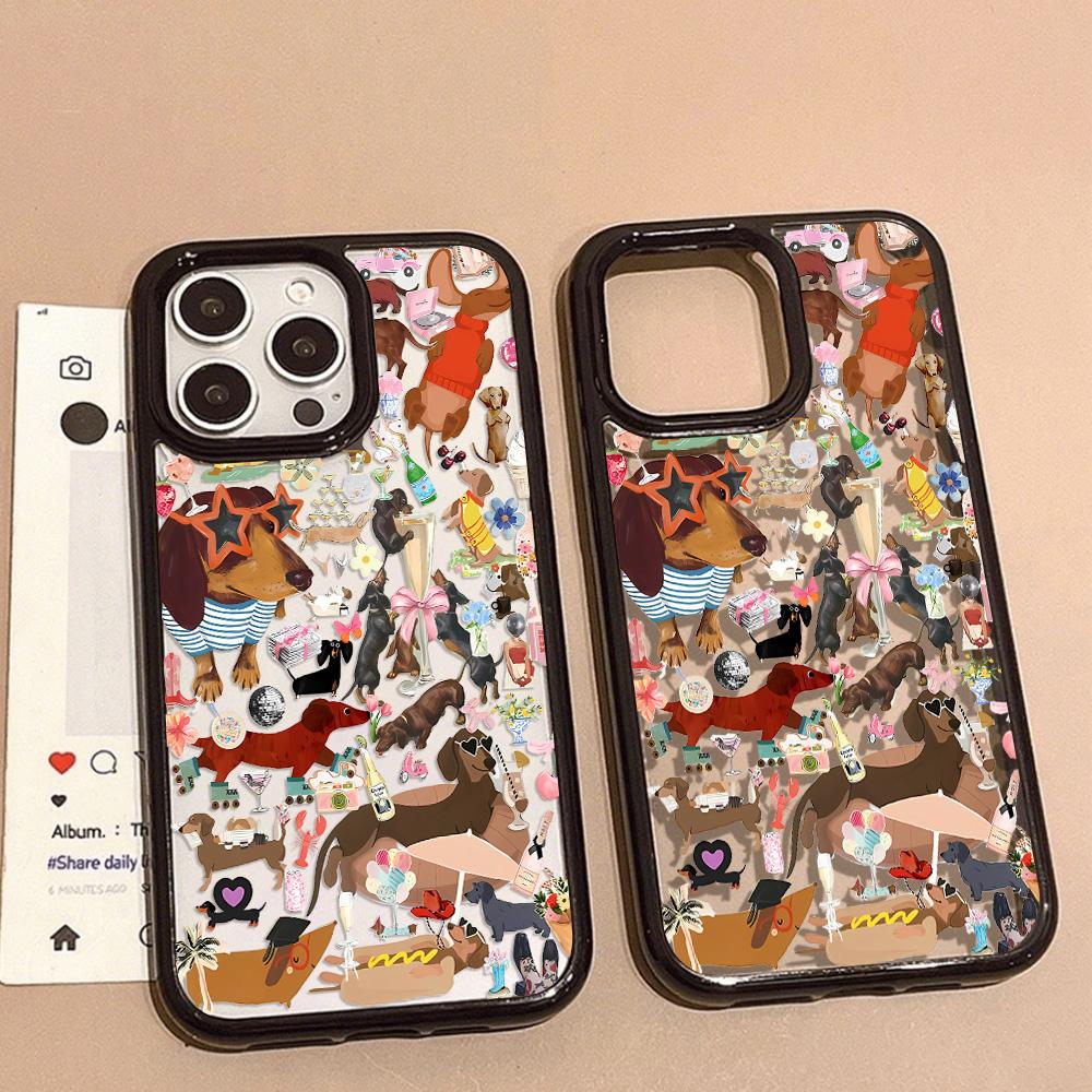 Acrylic Phone Case for iPhone 11 12 13 14 Pro 12 14 16 Pro Max for Samsung A16 A36 A56 S24 FE High-quality Painted Anti-fall Mobile Phone Case