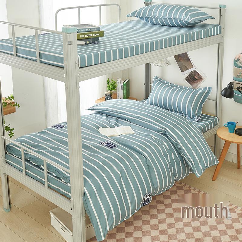 2026 Plush Student Dorm Single Bunk Bed 3-Piece Set - Cozy, Soft, Skin-Friendly