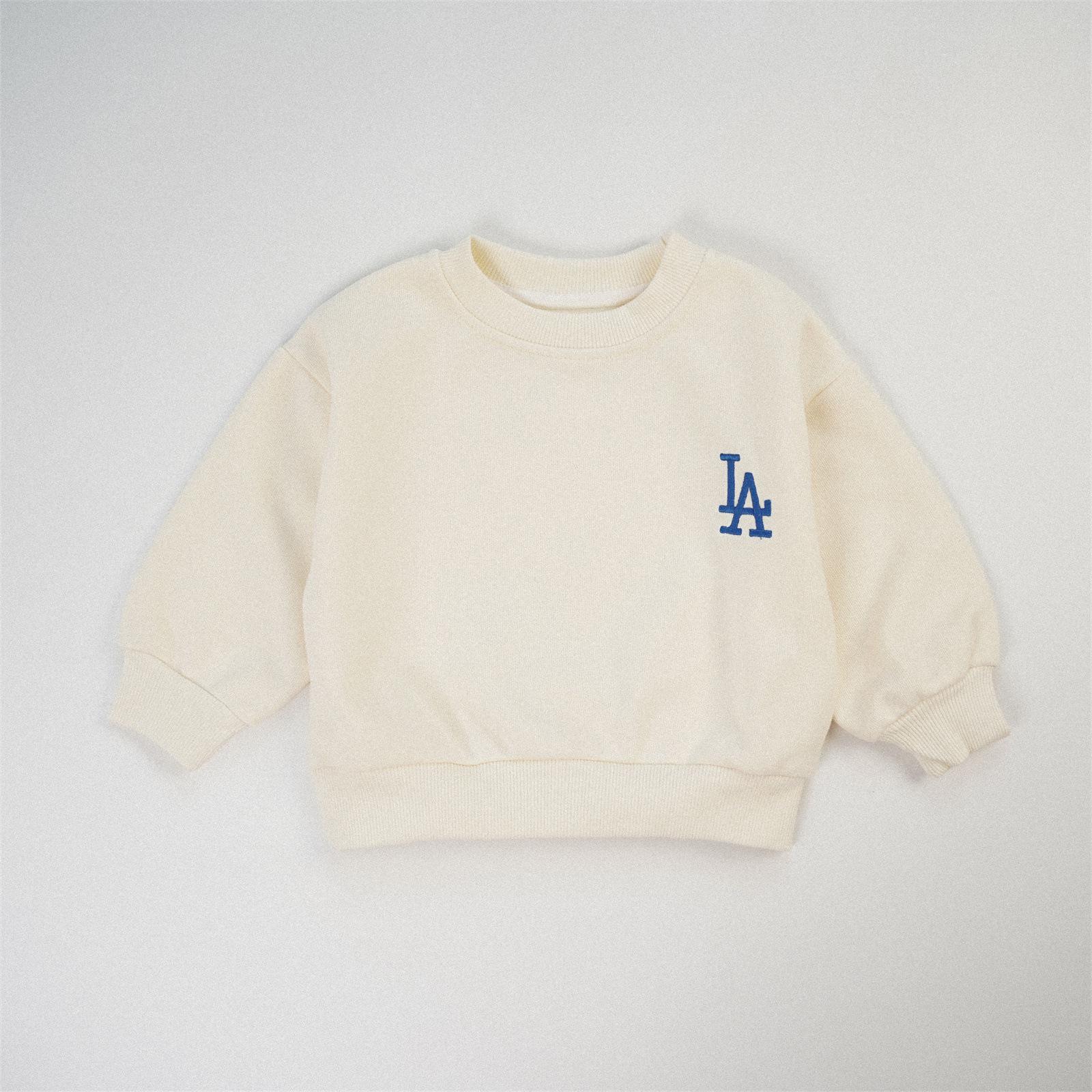 Autumn 2025 Red Embroidered Letter Hoodie for Parent-Child - New Unisex Style for Classroom Activities 100cm бежевый 1680₽