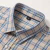 Spring New Style Young and Middle-aged Men's Lapel Shirt Casual Square Plaid Loose Large Size Breathable Shirt