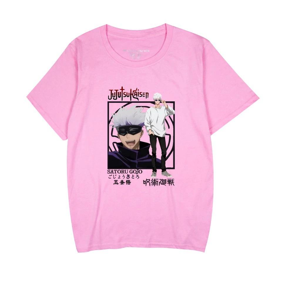Jujutsu Kaisen Printed Men's T-shirt Unisex Casual Fashion Street Harajuku Style Short-sleeved Tops T-shirt