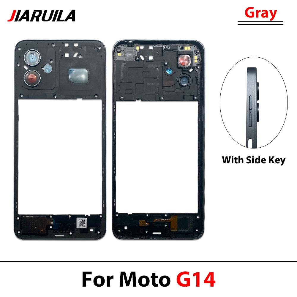 Nuovo Telaio Centrale Per Moto G14 G24 G32 Alloggiamento Sportellino Cornice Parti di Ricambio