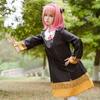 Ania Fujie Cosplay Costume, Spy House Anime Party Cosplay Complete Performance Set, Halloween Party Costume