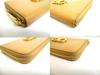 Authentic Salvatore Ferragamo Gancini Light Camel Leather Round Zip Wallet #b134    Open box