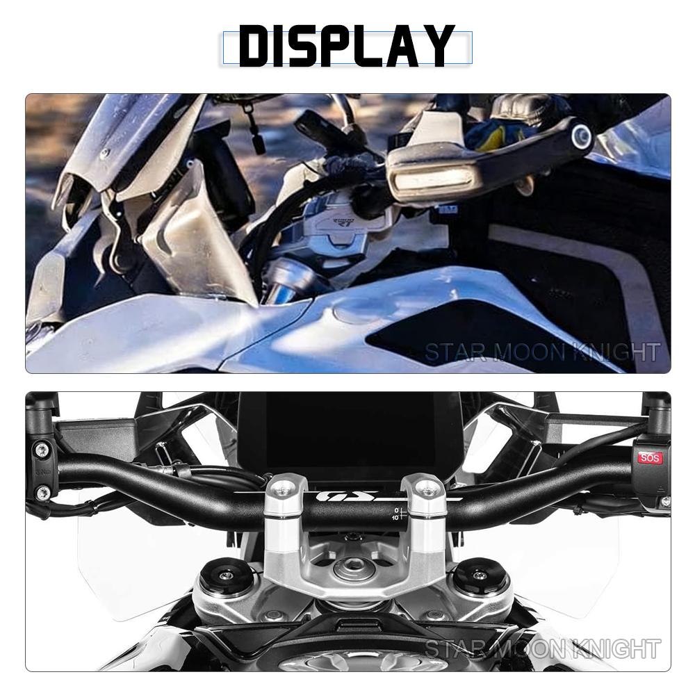 1 Pair CNC Aluminum Motorcycle Handlebar Risers Compatible for BMW R 1300 RT (2025-) R 1300 GS (2023-) R 1300 GS ADV (2024-)