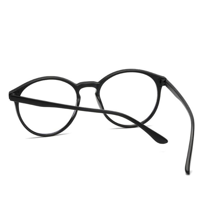 Big Frame Oval Women Men Myopia Glasses Finished Retro Gray Frame Prescription Eyeglasses Female 0 -0.5 -0.75 -1.0 To -6.0