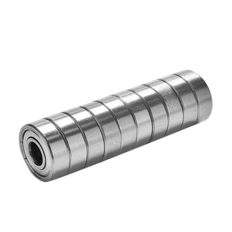 10 szt. 608ZZ Łożysko kulkowe zwykłe podwójnie ekranowane Łożyska kulkowe do deskorolek 8x22x7mm do deskorolek, rolek, hulajnóg