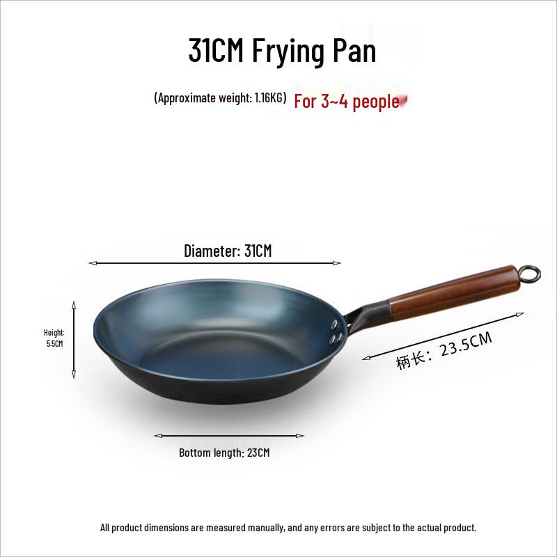 Yoshida Sho 31cm Hand-Seasoned Iron Frying Pan