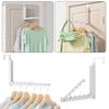 Over Door Clothes Hanger with 10 Ridges Foldable Over The Door Drying Rack Non-Slip Over Door Hooks for Clothes