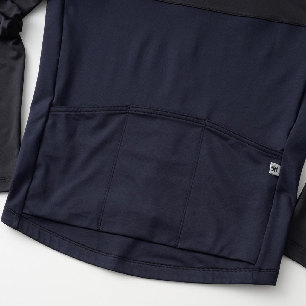 Kapelmuur Cycling Long Sleeve Jersey Warm Jersey Horizon Black L [10-15°C]