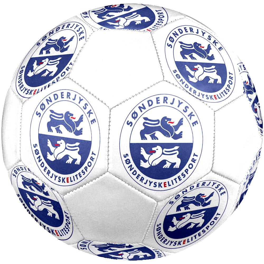 Sonderjyske FC Soccer Ball, Colorful, Suitable for All Ages, Machine-stitched, PVC Material, Competition Grade, Durable and High Bounce